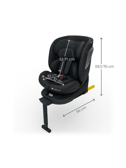 Kinderkraft gyerekülés I-360 Plus 2 i-Size Isofix 40-150cm fekete