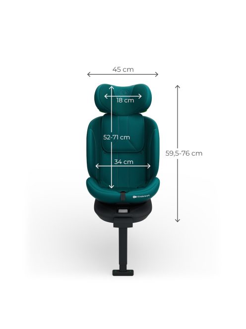 Kinderkraft gyerekülés I-360 Plus 2 i-Size Isofix 40-150cm zöld