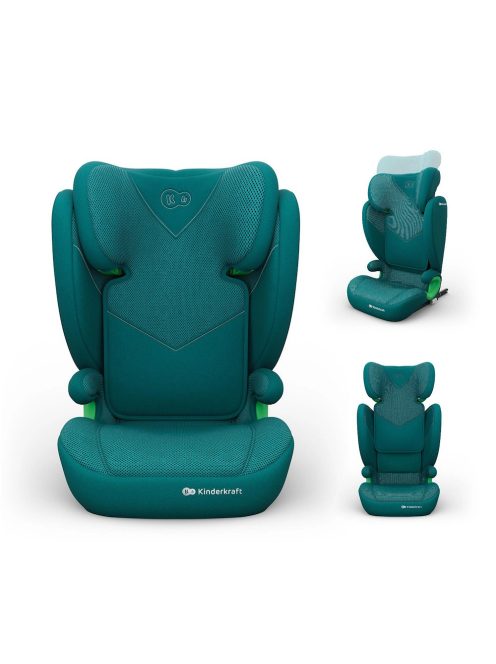 Kinderkraft gyerekülés Junior Fix 2 PLUS i-Size Isofix 100-150cm zöld