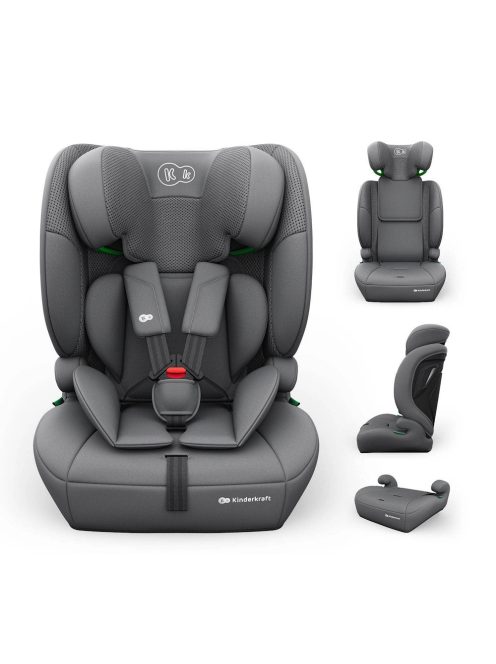 Kinderkraft gyerekülés és ülésmagasító Comfort Up II PLUS i-Size 76-150cm szürke