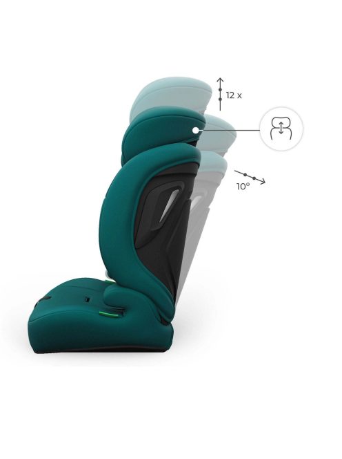 Kinderkraft gyerekülés és ülésmagasító Comfort Up II PLUS i-Size 76-150cm zöld