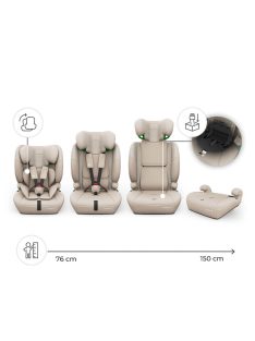   Kinderkraft gyerekülés és ülésmagasító Comfort Up II PLUS i-Size 76-150cm bézs
