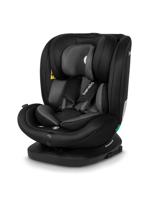 Lionelo gyerekülés Bastiaan i-Size Isofix 360 fok 40-150 cm fekete-szürke