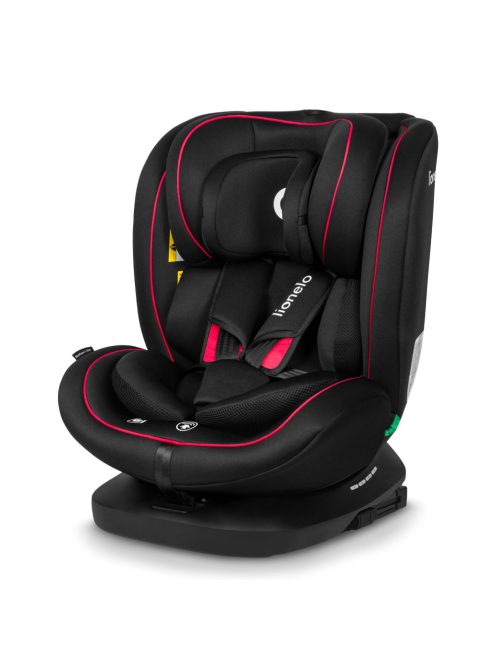 Lionelo gyerekülés Bastiaan i-Size Isofix 360 fok 40-150 cm fekete-piros