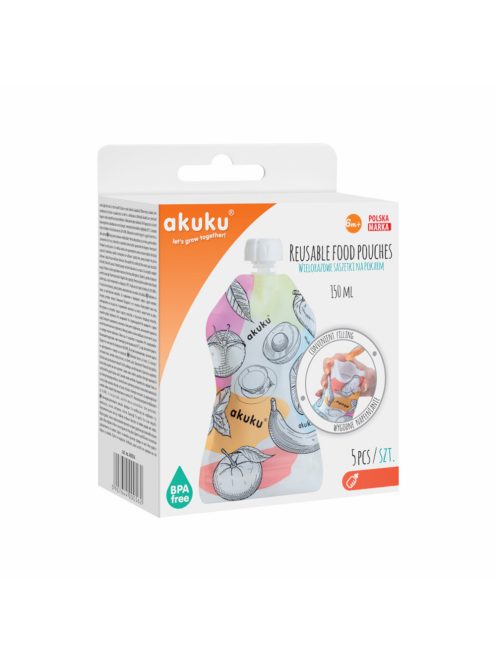 Akuku etetõ és itató tasak 5 db 150 ml