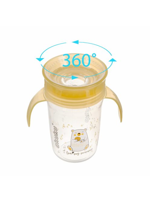 Akuku itatópohár csöpögésmentes 240 ml 360 fok I love my mammy