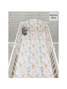   Pihe-Tex Ágynemû Pamut 3 részes 90x140 40x50cm Hõlégballonos maci zöld 683/Z