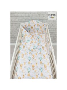   Pihe-Tex Ágynemû Pamut 3 részes 90x140 40x50cm Hõlégballonos maci zöld 683/Z