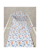 Pihe-Tex Ágynemû Pamut 3 részes 90x140 40x50cm Búgócsigás maci kék 686