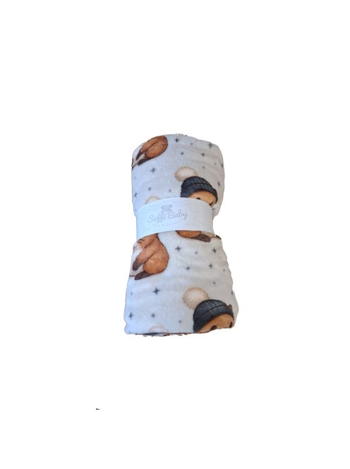 Soffi Baby takaró plüss dupla bézs hörcsög 75x100cm