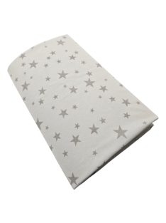   Stella lepedõ strech pamut 60x120/70x140cm szürke csillagok