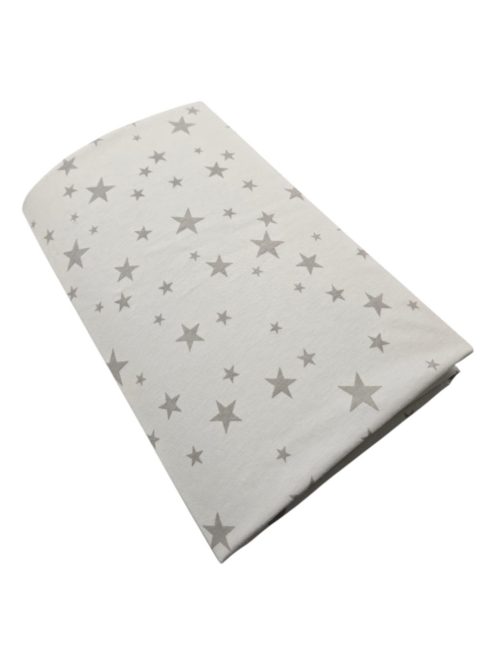 Stella lepedõ strech pamut 60x120/70x140cm szürke csillagok