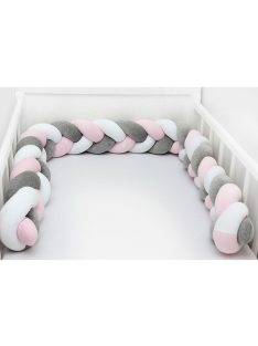   Scamp rácsvédõ fonott 180cm Fehér-Szürke-Rózsaszín RFT005 180CM