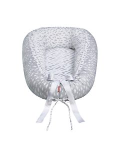   Scamp babafészek kókuszbetétes Little Clouds White Grey BF001