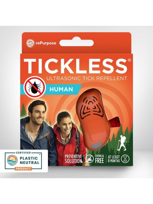 Tickless Human kullancsriasztó ultrahangos kikapcsolható  orange