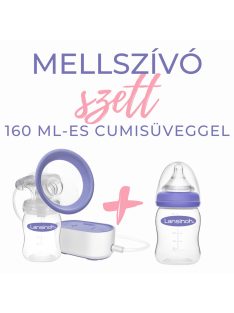   Lansinoh 2 fázisú kompakt elektromos mellszívó 160ml cumisüveggel és mintacsomaggal szettben