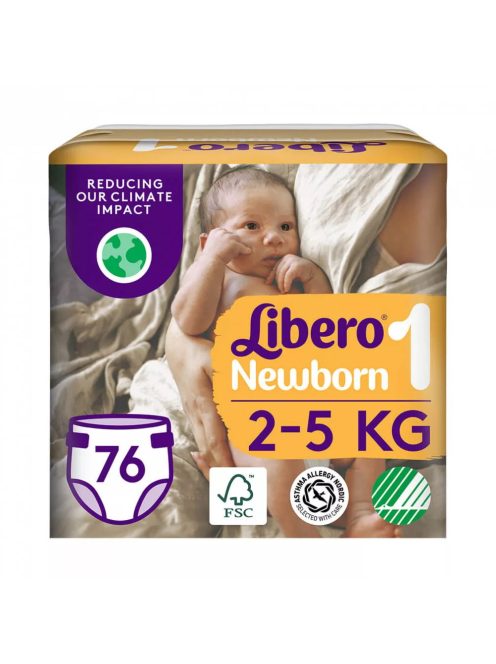 Libero Newborn 1 pelenka 2-5kg Jumbo Pack 76db