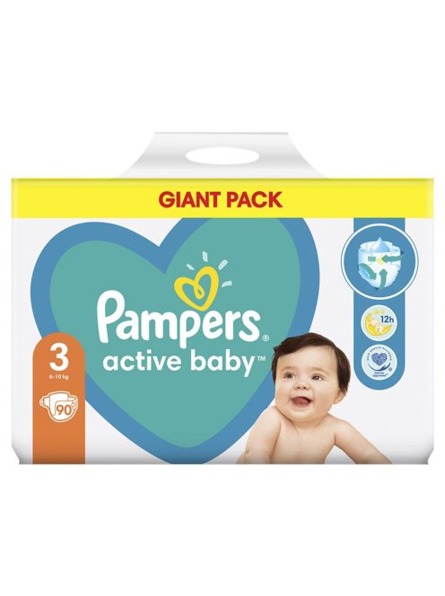 Pampers Active Baby 3 Giant Pack pelenka 6-10kg 90db