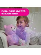 Chicco Baby Bear plüss maci projektorvetítö és éjszakai lámpa rózsaszín