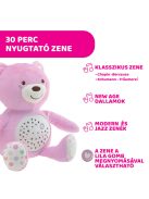 Chicco Baby Bear plüss maci projektorvetítö és éjszakai lámpa rózsaszín