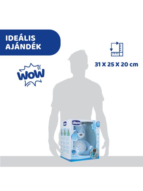 Chicco Baby Bear plüss maci projektorvetítö és éjszakai lámpa kék