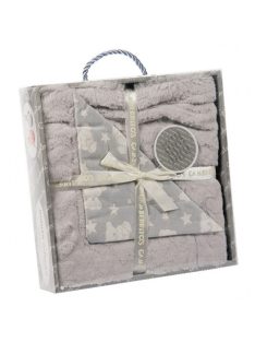 Gamberritos takaró plüss 3D anyagú 80x110cm szürke 10008
