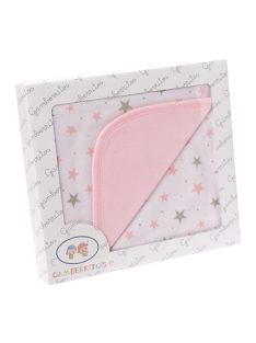   Gamberritos takaró - dupla pamut 80x80cm csillag rózsaszín 10506