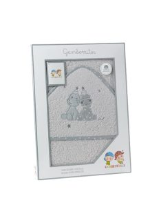   Gamberritos fürdõlepedõ - kapucnis 100x100cm dínók szürke 10685