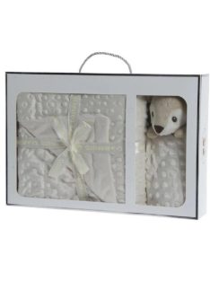  Gamberritos takaró plüss buborékos anyagú 80x110cm szundikendõvel bézs szarvas 10887