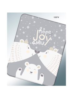 Gamberritos takaró szuperpuha 110x140cm szürke 10874