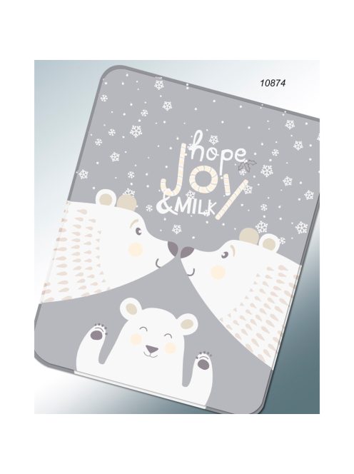 Gamberritos takaró szuperpuha 110x140cm szürke 10874