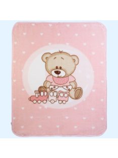   Gamberritos takaró plüss 80x90cm becipzározható rózsaszín 11032