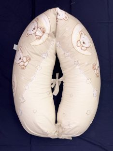   DOMBABY terhességi és szoptatós párna 30x120 cm BÉZS CSILLAGOS