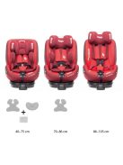 Zopa gyerekülés - Protect i-Size ISOfix 40-105 cm piros