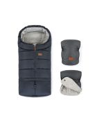 Petite and Mars Téli szett Jibot 3in1 bundazsák és kézmelegítõ kesztyû babakocsira Jasie Charcoal Grey