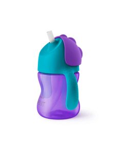   Philips AVENT itatópohár rugalmas szívószállal 200ml 9hó lányos