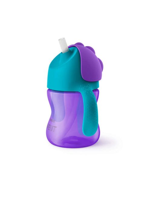 Philips AVENT itatópohár rugalmas szívószállal 200ml 9hó lányos