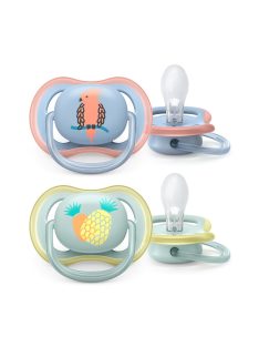   Philips AVENT játszócumi - ultra air 0-6hó fiús madár gyümölcs 2db