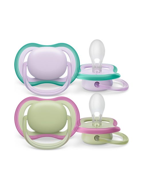 Philips AVENT játszócumi Ultra Air neutral 0-6hó lányos lila 2db