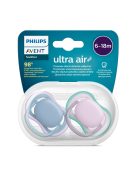 Philips AVENT játszócumi Ultra Air neutral 6-18hó lányos kék 2db