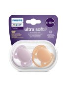 Philips AVENT játszócumi Ultrasoft Premium neutral 6-18hó lányos 2db