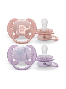   Philips AVENT játszócumi Ultrasoft Premium állatos 0-6hó lányos 2db