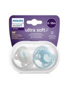 Philips AVENT játszócumi Ultrasoft Premium állatos 6-18hó fiús 2db