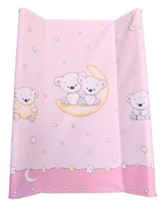 DOMBABY Pelenkázó lap puha vállas P70x50 cm Macis PINK