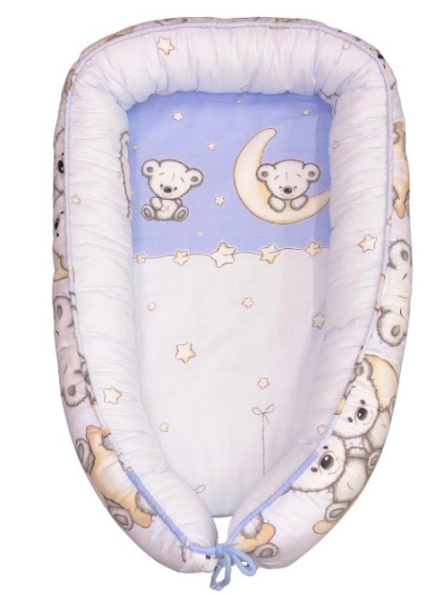 DOMBABY Babafészek  50x75cm MACIS KÉK