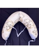 DOMBABY terhességi és szoptatós párna 30x120 cm MACIS KÉK 