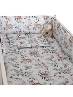   DOMBABY 3 részes ágynemű garnitúra fejvédővel   ŐZIKE ZÖLD