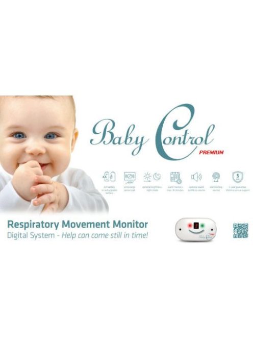 Baby Control Premium légzésfigyelő készülék 1 extra nagy lappal