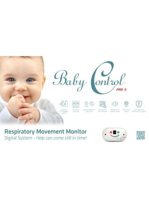 Baby Control Pro 3 légzésfigyelő készülék 28x47cm 3 lappal