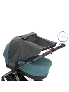   Fillikid kiegészítõ naptetõ babakocsira és mózeskosárra Deluxe szürke-melange 1521-17